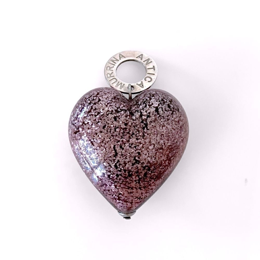 Antica Murrina Venezia Glass Heart Pendant